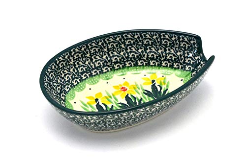 Polish Pottery Spoon Rest - Daffodil