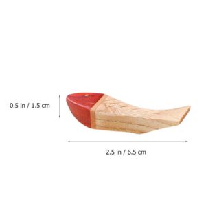 Hemoton Fork 4pcs Fish Shaped Chopstick Rest Japanese Chopsticks Dining Table Decor Wedding Chinese Decor Dinner Table Decor Chopstick Holder Japanese Decor Wood Simple Acid Branch