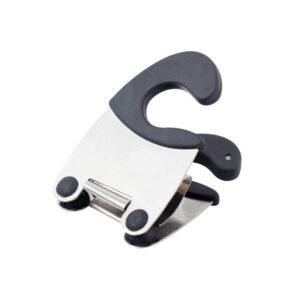 doitool pot clip holder utensil pot clip spoon rest stainless steel kitchen gadget for restaurant home utensil rest black