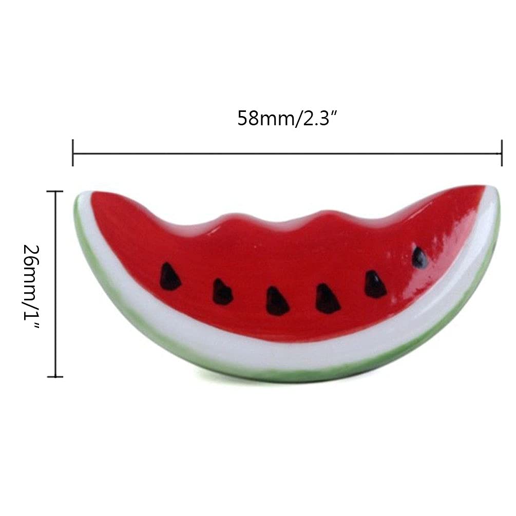 3 Pcs Ceramic Watermelon Chopsticks Rest Stand Tableware Knife Forks Dinner Service Holder Rack