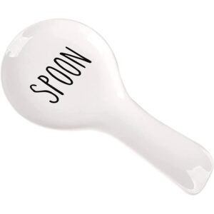 spoon rest for kitchen counter,ceramic spoon holder,ceramic utensil holder,large size cooking utensil kitchen spoon rest -essential kitchen gadgets & accessories
