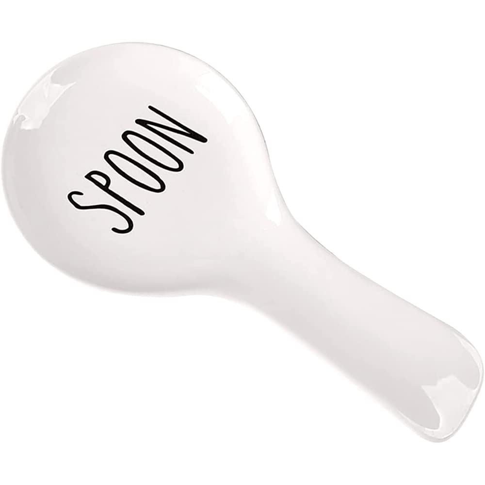 Spoon Rest for Kitchen Counter,Ceramic Spoon Holder,Ceramic Utensil Holder,Large Size Cooking Utensil Kitchen Spoon Rest -Essential Kitchen Gadgets & Accessories