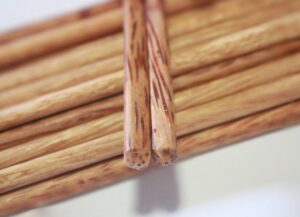 chopstick classic japanese handmade coconut and palm wood 2 4 6 8 10 pairs 9.50" (coconut wood, 10 pairs)