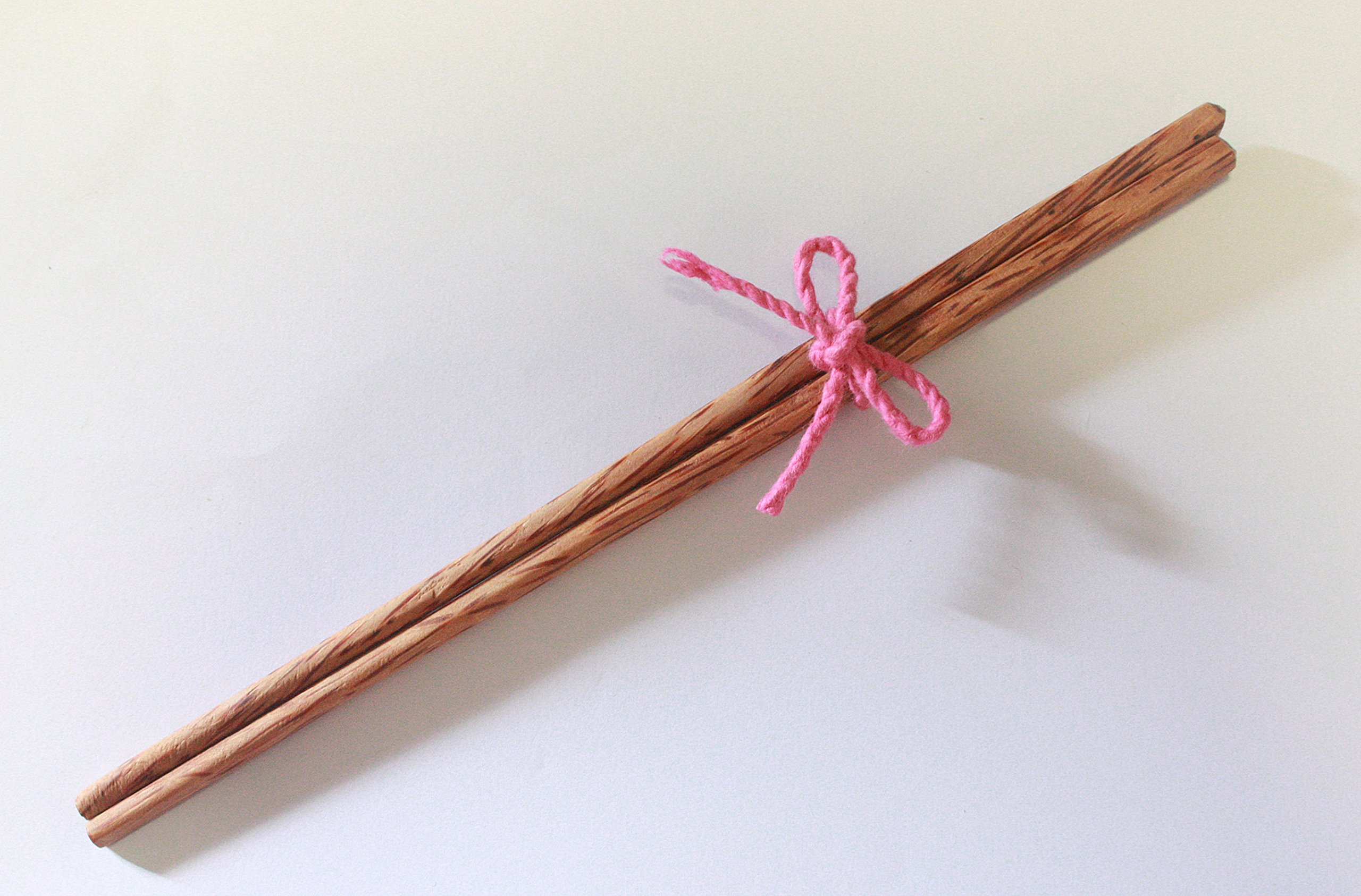 Chopstick Classic Japanese Handmade Coconut And Palm Wood 2 4 6 8 10 Pairs 9.50" (coconut wood, 10 Pairs)