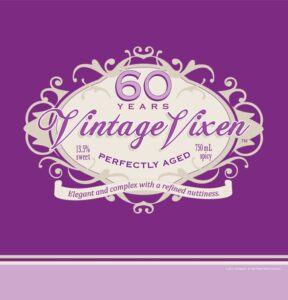creative converting vintage vixen 60th birthday plastic banquet table cover, 54 by 108-inch