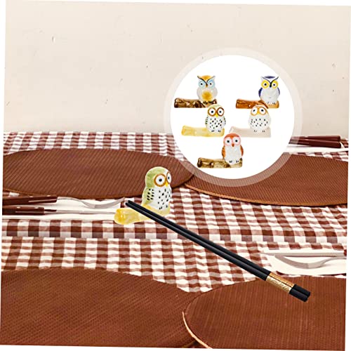 Luxshiny 10 Pcs Ceramic Chopstick Rest Fork Rest Pottery Chopstick Holders Animal Chopstick Holder Pretty Chopstick Holders Animal Decor Kitchen Chopstick Rest Chopsticks Bracket Ceramics