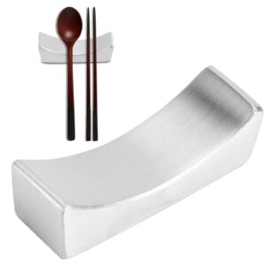 Chopsticks Rest, Stainless Steel Cutter Spoon Fork Knife Holder Utensil Cutlery Stand Rack Tableware Desktop Decorations Kitchen Gadget for Home Hotel Restaurant