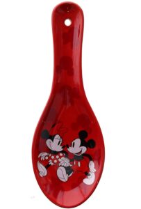 giftsnbeyond mickey & minnie mouse taking a stroll kitchen spoon rest
