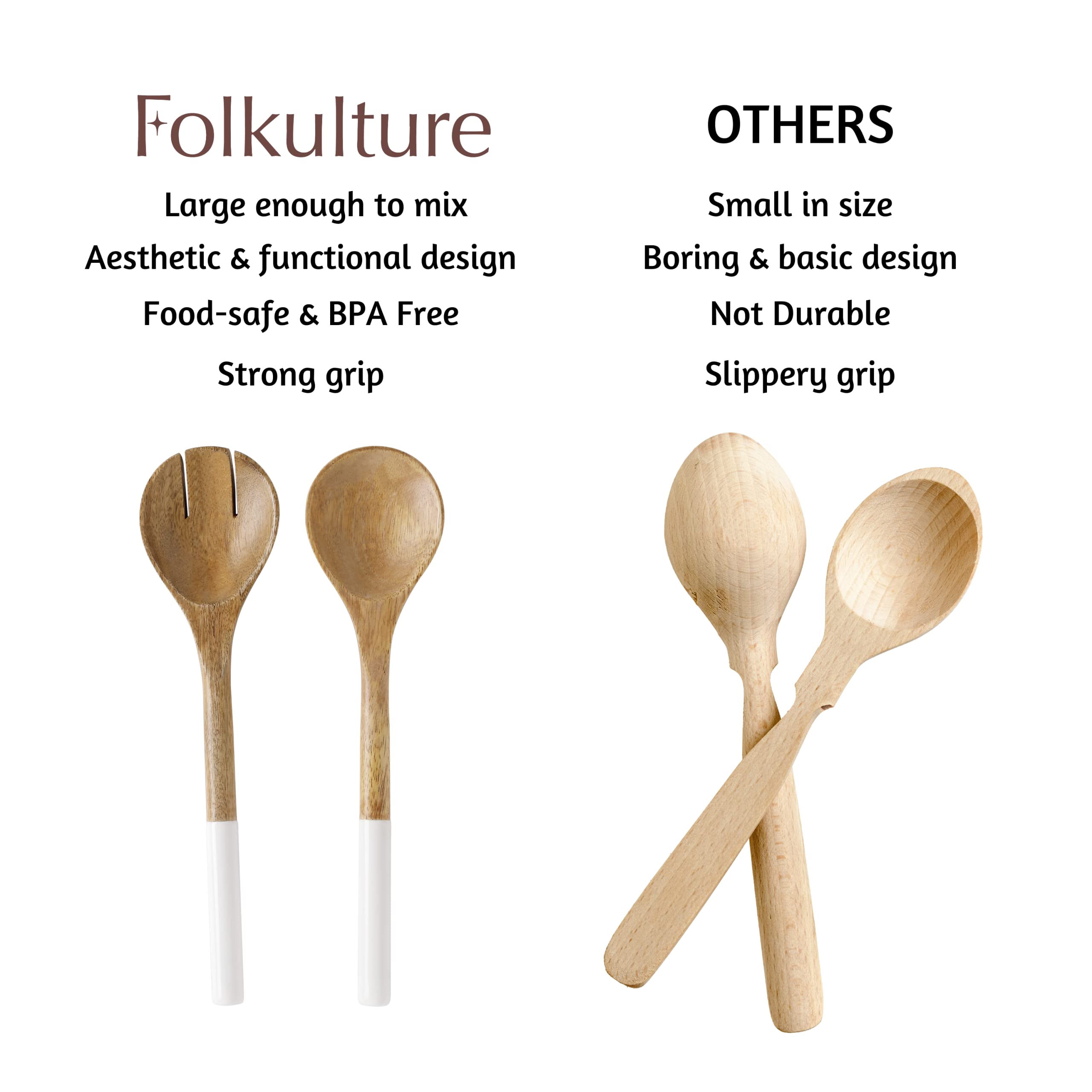 Folkulture Spoon Rest for Kitchen Counter, Spoon Holder for Stove and Salad Tongs or Tongs for Cooking,