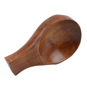 Mvude Kitchen Spoon Rest Spoon Holder Cute Spoon Rest for Coffee Stir Spoon Rest, Brown, As description