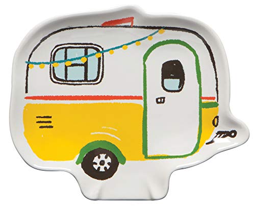 Danica Jubilee Happy Camper Shaped Stoneware Spoon Rest, W5.25 x L6.35