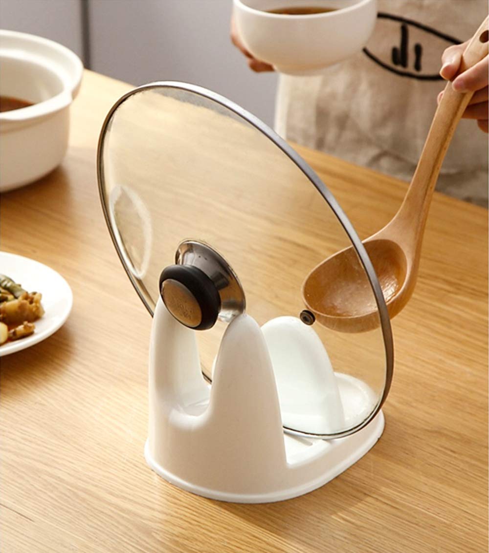 HEEYO, Saucepan Lid Holder, Pot Lid Rack Cutting Board Storage Rack Soup Spoon Rack