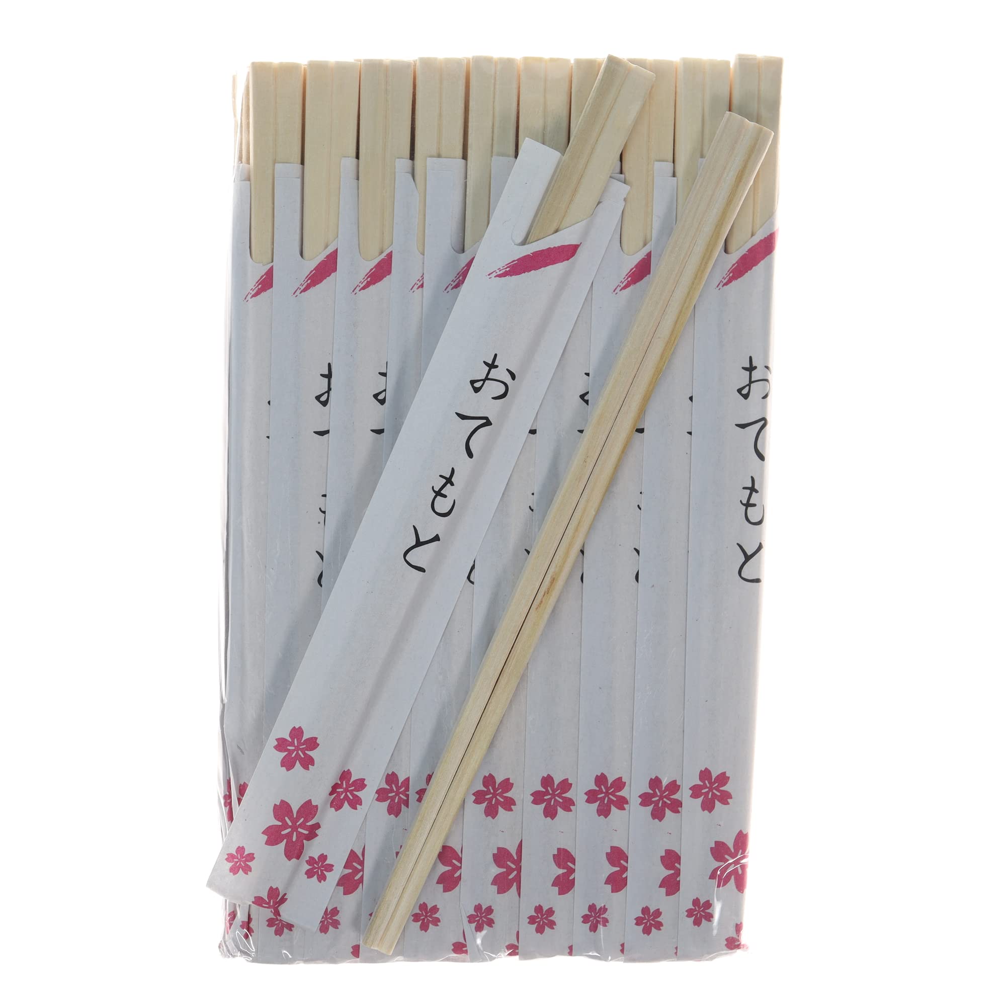 Disposable Chopsticks 70 pairs | Individually Wrapped Disposable Wooden Chopstick | Best for Sushi & Asian Dishes (Pink)