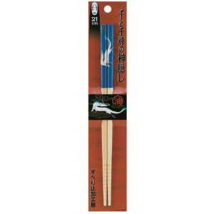 spirited away bamboo chopstick -anti-slip grip for ease of use - authentic japanese design - lightweight, durable and convenient - haku