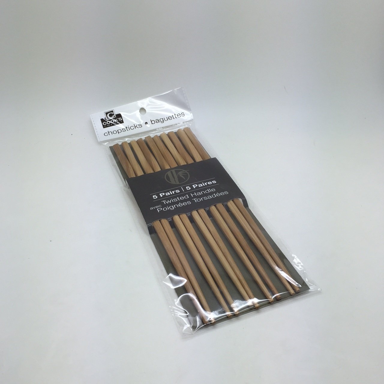 Cook's Corner Twisted Bamboo Chopsticks - 5 Pairs