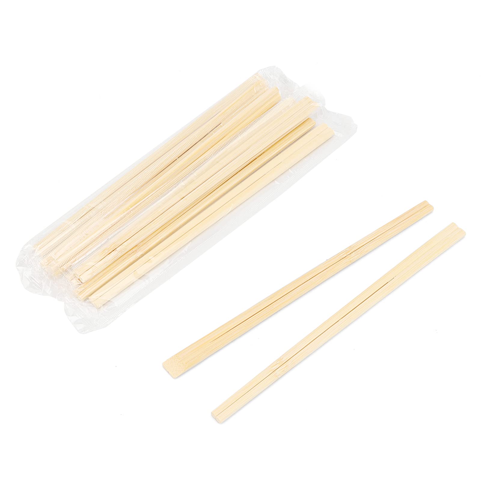 MANCHAP 500 Pairs 8 Inch Chopsticks, 20cm Individually Clear Packaged Bamboo Chopsticks, Chinese Chop sticks Natural Bamboo Chopstick Bulk for Eating, Catering, Takeaway