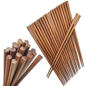 Happy Sales HSC-BC10P, Brown Bamboo Chopsticks, Lightweight Chopstick Set -10 Pairs Gift Sets