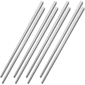 studio nova premium 18/10 stainless steel chopsticks (four pair)