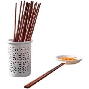 li cai dao 10 pairs of red sandalwood chopsticks,reusable natural wooden chopsticks