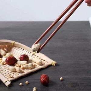 LI CAI DAO 10 Pairs Of Red Sandalwood Chopsticks,Reusable Natural Wooden Chopsticks