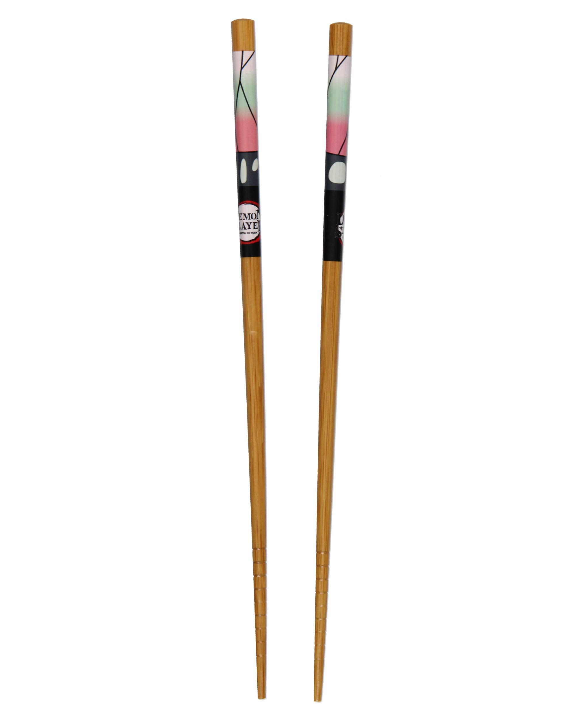 Demon Slayer Bamboo Set Of 2 Collectible Anime Chopsticks 8.85 Inches Long Gift Set