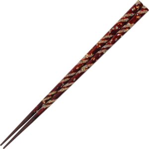 genroku wakasa japanese chopsticks, 1 pair, 9.125 inches long, made in japan