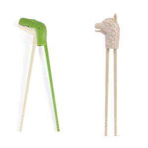 genuine fred t-rex munchtime chopsticks, one size, t-rex and genuine fred munchtime chopsticks, one pair, llama