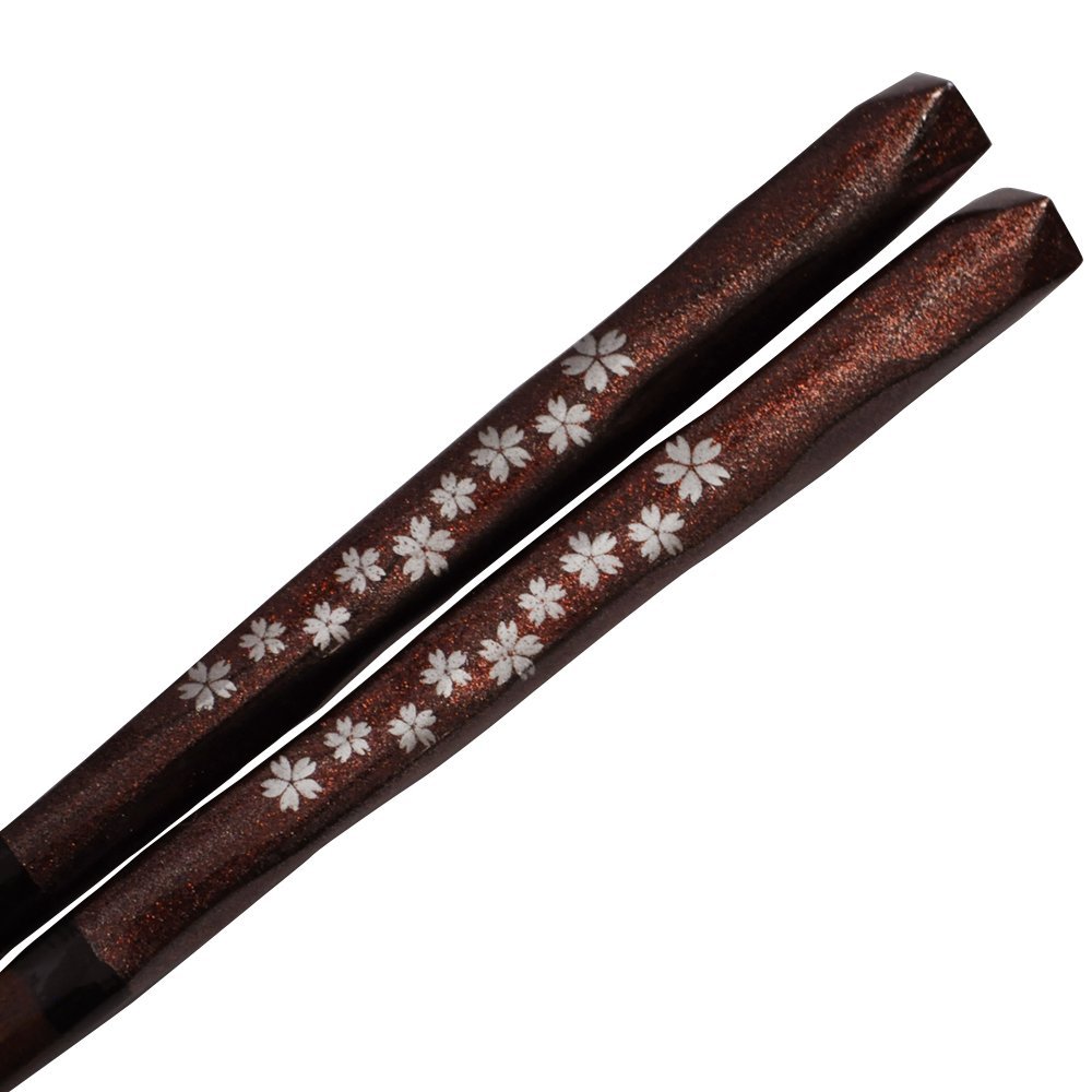 38682 High Quality Wakasa-Painted Chopsticks, Kezuri Cherry Blossom, 8.3 inches (21 cm)