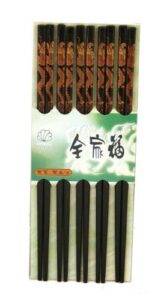 asian home chopsticks with dragon painting
