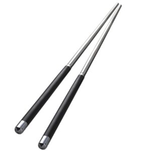 1 pair chopsticks anti-fade rounded edge convenient stainless steel anti-slip splicing chopsticks