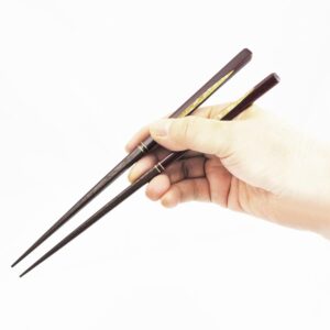 Isso Husband and Wife Both Using Japanese Chopsticks Set Designed with Dream Drops Boxed in Paulownia Wood.