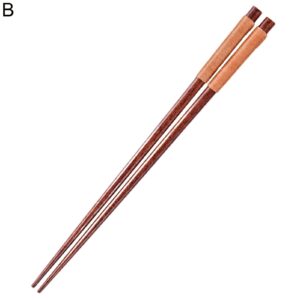 Saterkali Tableware Chop Sticks Environmentally Friendly Comfortable to Grip 3 Colors Wide Application Food Chopsticks for Dining Room B