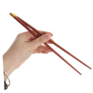 GANAZONO Wooden Cutlery 20 Pairs Chopsticks China Metal Delicate Toddler Chinese Chopsticks