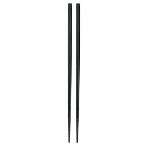 akebono pm-376 tornado chopsticks, black, 8.3 inches (21 cm), made in japan, commercial supplies, grooves on the tip, non-slip, grip
