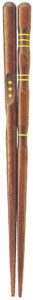 ishida 11424 three-point support chopsticks, right handed, natural wood, approx. 6.5 inches (16.5 cm)