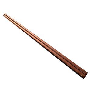 stainless steel chopsticks 1 pair convenient heat resistant food sticks tableware kitchen tool rose gold