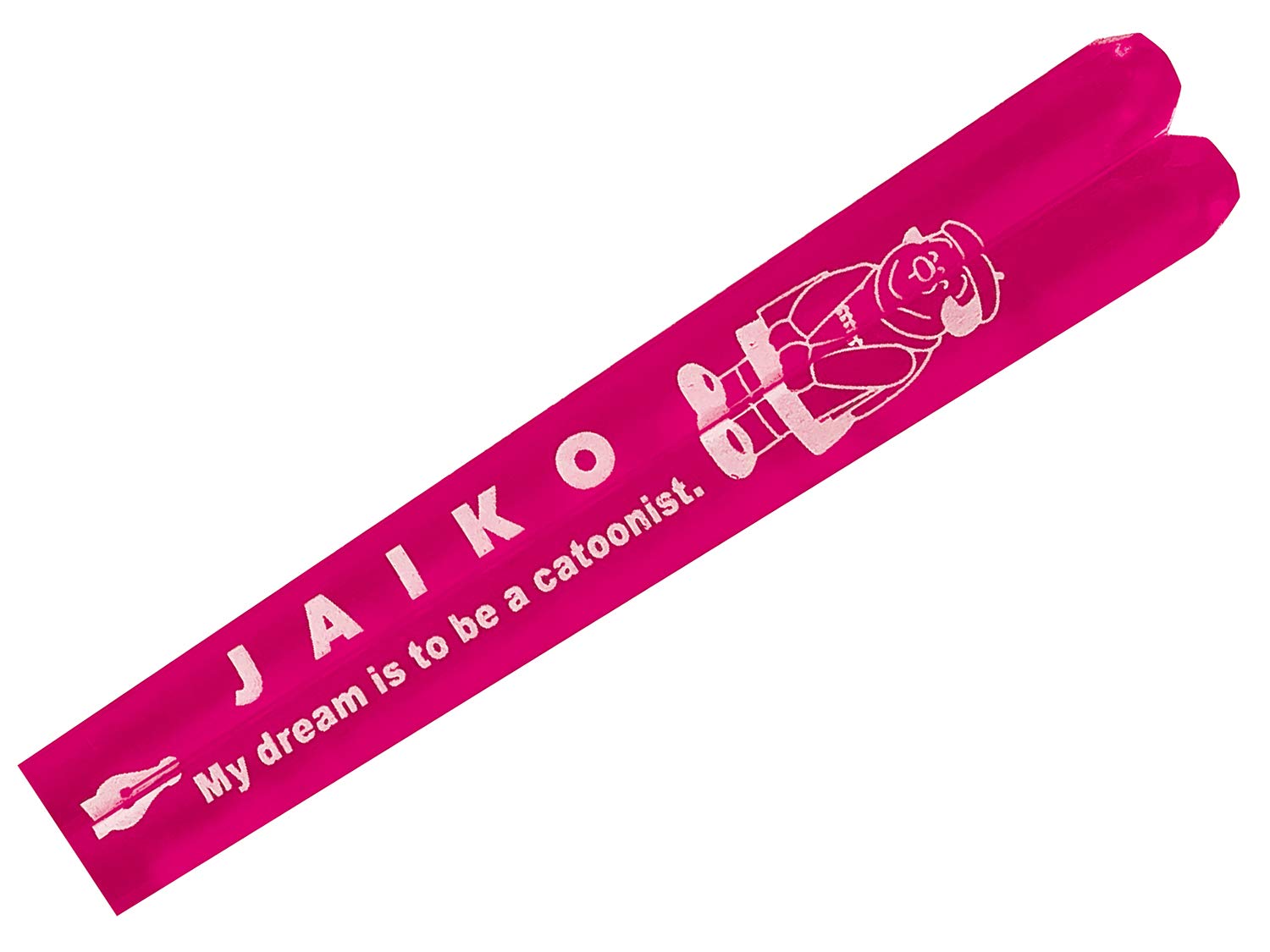 Doraemon Friends Jaiko Clear Chopsticks, Pink 491517