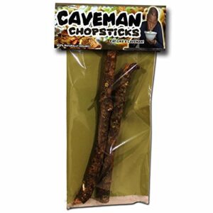 caveman chopsticks - funny chopsticks - funny gag gifts - gag gifts for dieters - primitive eating utensils - primitive utensils by gears out