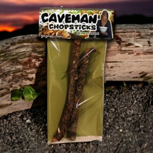 Caveman Chopsticks - Funny Chopsticks - Funny Gag Gifts - Gag Gifts for Dieters - Primitive Eating Utensils - Primitive Utensils by Gears Out