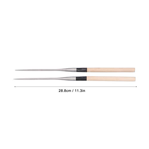 KOSDFOGE Japanese Sushi Chopsticks with Wood Handle Cooking Chopsticks Tableware Serving Utensils(150mm)