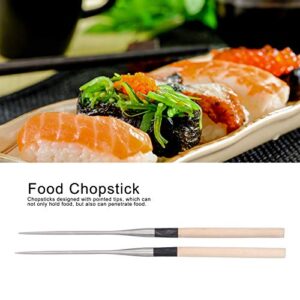 KOSDFOGE Japanese Sushi Chopsticks with Wood Handle Cooking Chopsticks Tableware Serving Utensils(150mm)