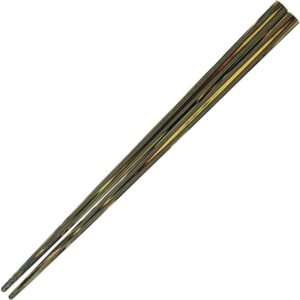 seiun layered wakasa wood chopsticks, 1 pair, 9.12 inches long, made in japan