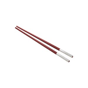 Christofle Uni Silver-Plated Red Chinese Chopsticks & Rest #4222741