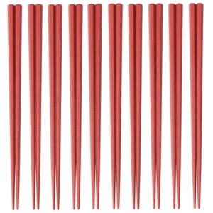 reuse chopsticks made of sps 23 cm hex (vermilion) 10 p pieces 3771184