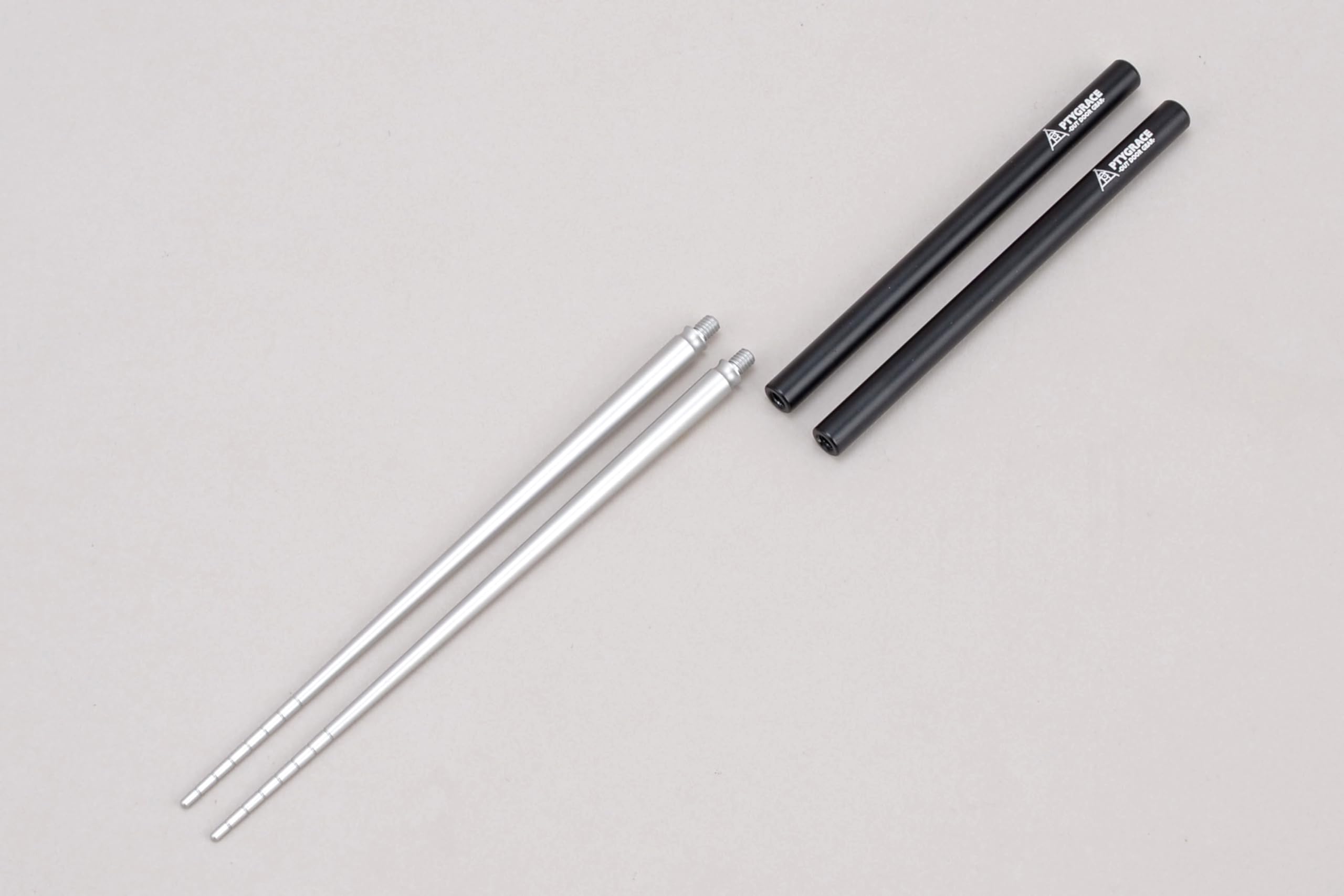 TSUNAGI Chopsticks, Lightweight, 9.1 inches (23 cm), Stylish, Outdoor, Camping, BBQ, Titanium, Aluminum, Made in Japan, Tsubamesanjo, Split Type, Foldable, Compact, Storage Case Included, Black