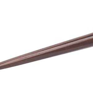 Ishida Chopsticks, Made in Japan, For Men, Thick, Random Carved, 1.5 inches (23.5 cm), Wooden (Natural Wood), Lacquer, Corner Point, 9.3 inches (23.5 cm)