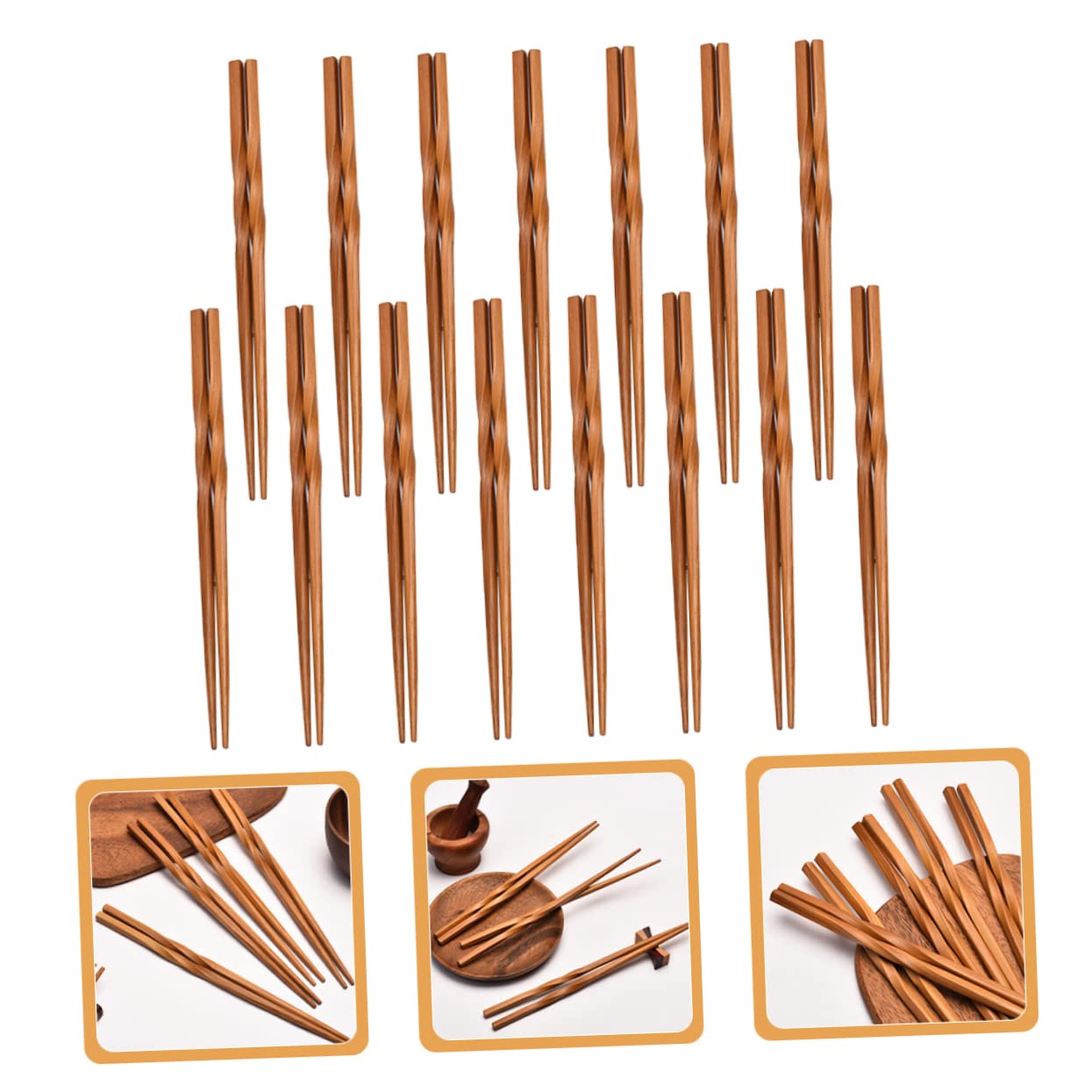 HANABASS 75 Pairs Chopsticks Saibashi Cooking Chopsticks Frying Flatware Hotpot Chopsticks Delicate Chopsticks Chinese Noodle Chopsticks Bamboo Chopsticks for Home Japan Hot Pot