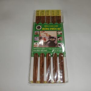 Hung Phuc SG set of 10 pairs high quality Vietnamese coconut wood chopsticks