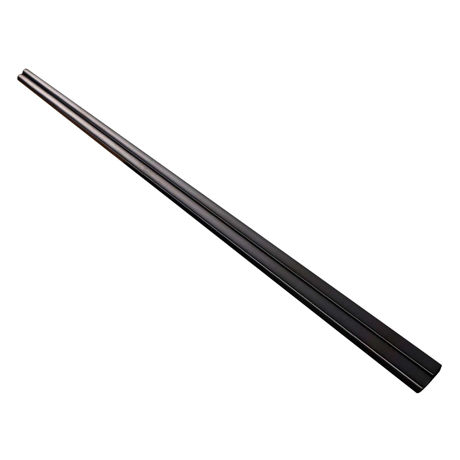 Saterkali Stainless Steel Chopsticks Reusable Heat Resistant Wash Easily Portuguese Style Tableware Food Chopsticks for Canteen Black