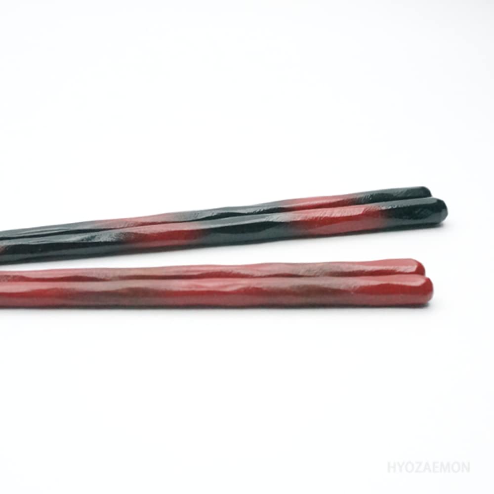 Hyozaemon Chopsticks Gift Set Fukufukumeoto Arigato(Kezurichopsticks x2: 23.5cm,21.5cm, Box)